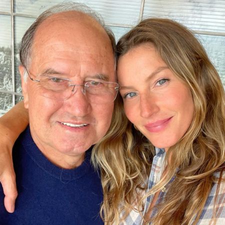 Patricia Nonnenmacher Bundchen and Gisele Bundchen's father took a picture with his daughter, Gisele on Father's Day.